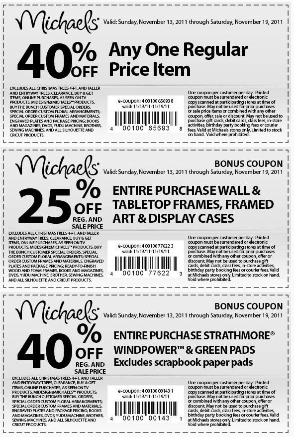 Printable Coupons From Michaels Arts And Crafts Printable Word Searches