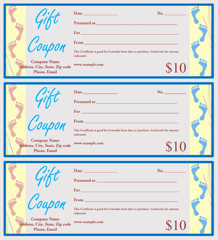 Printable Gift Coupon