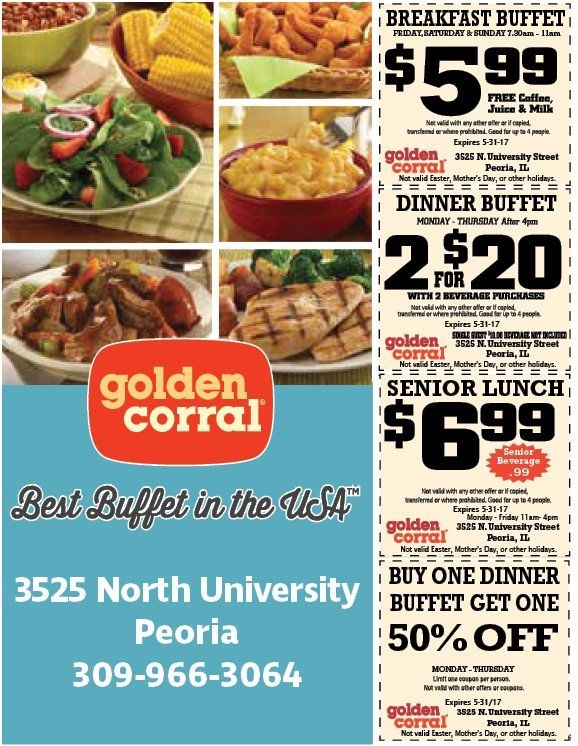 Printable Golden Corral Coupons