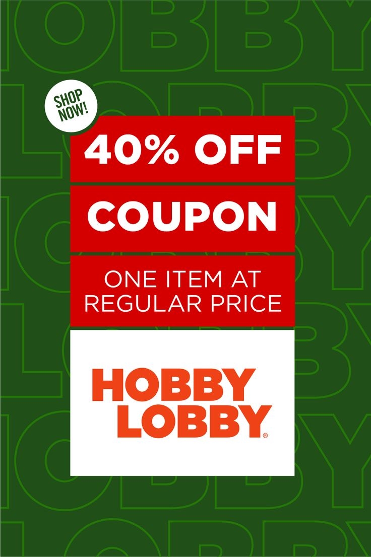Printable Hobby Lobby Coupon