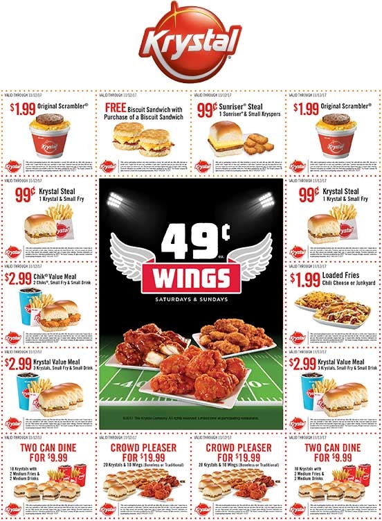 Printable Krystal Coupons