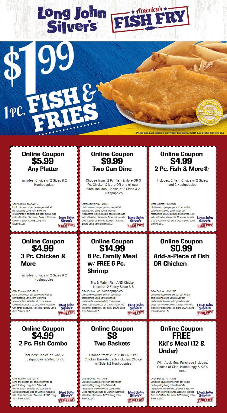 Printable Long John Silvers Coupons Calendar Printables