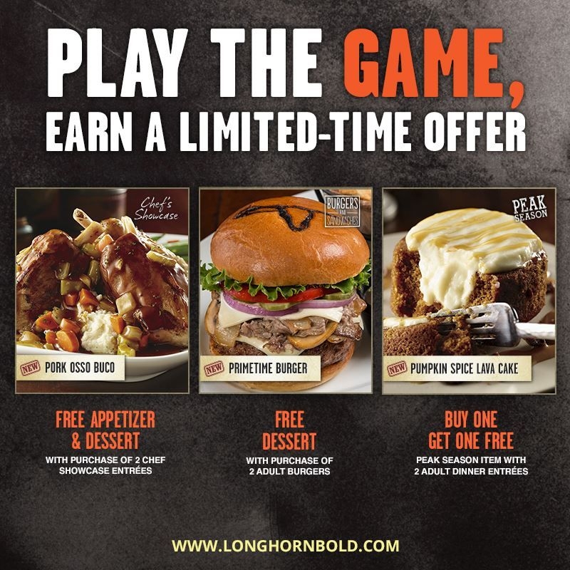 Printable Longhorn Steakhouse Coupons