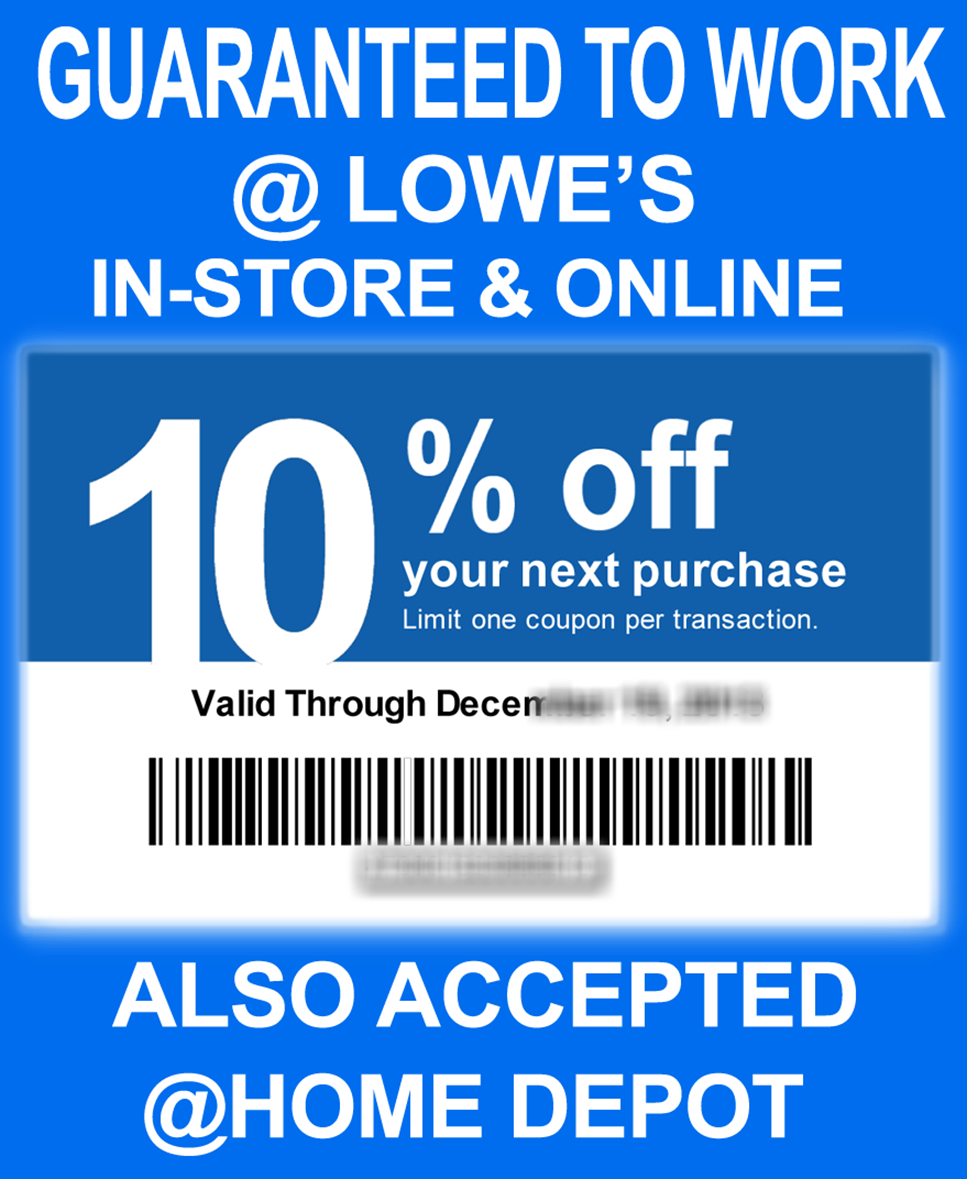 Printable Lowes Coupon 20 Off 10 Off Codes December 2016 Free