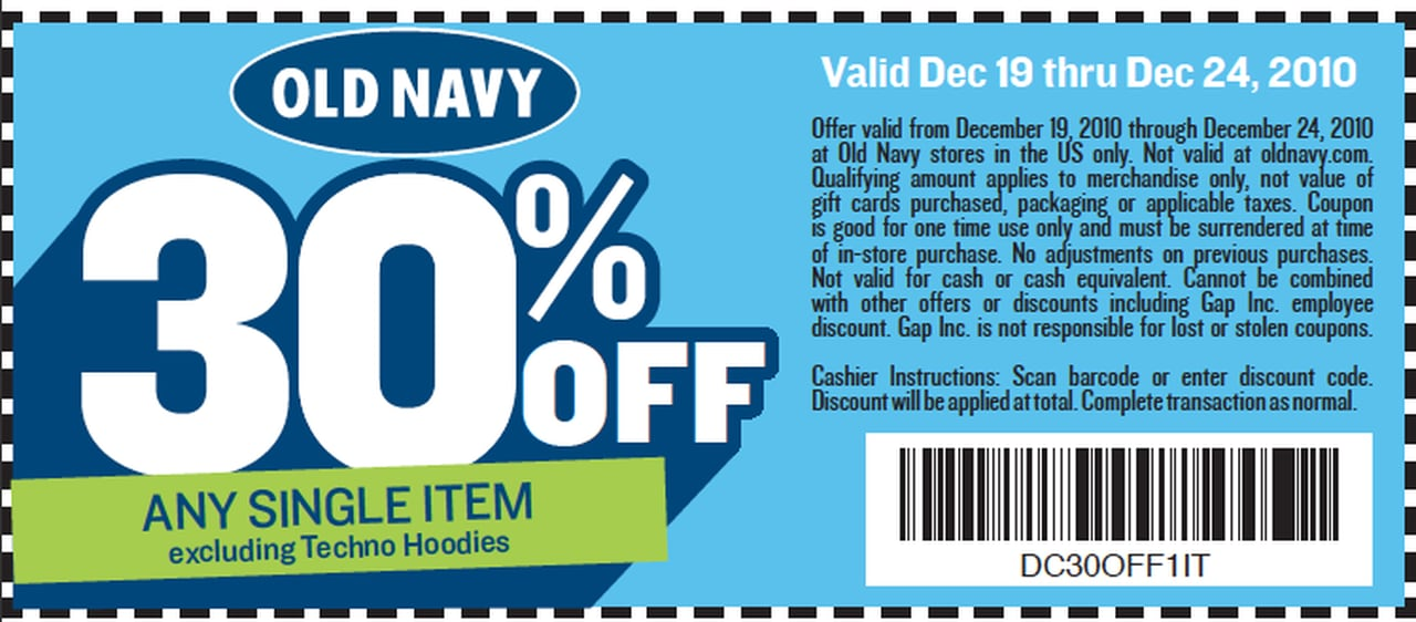 Printable Old Navy Coupon Printable Old Navy Coupon