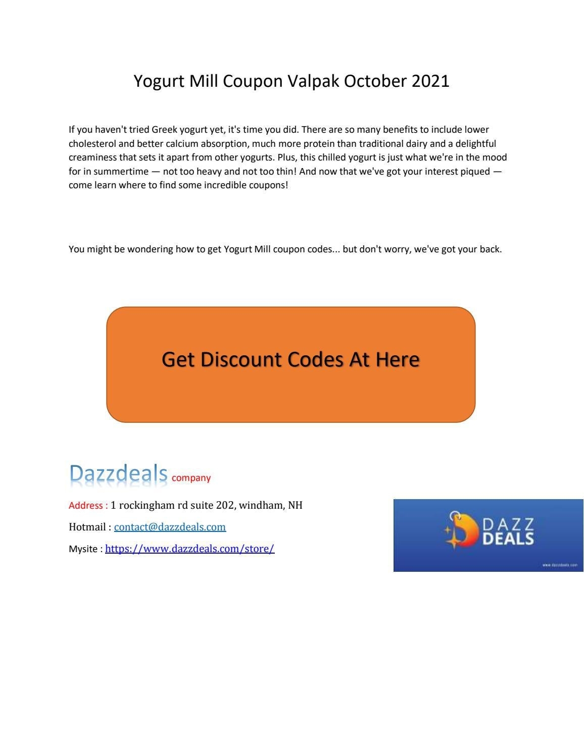 Printable Yogurt Mill Coupons Printable Templates