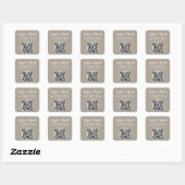 QR Code Discount Coupon Scannable Square Sticker Zazzle