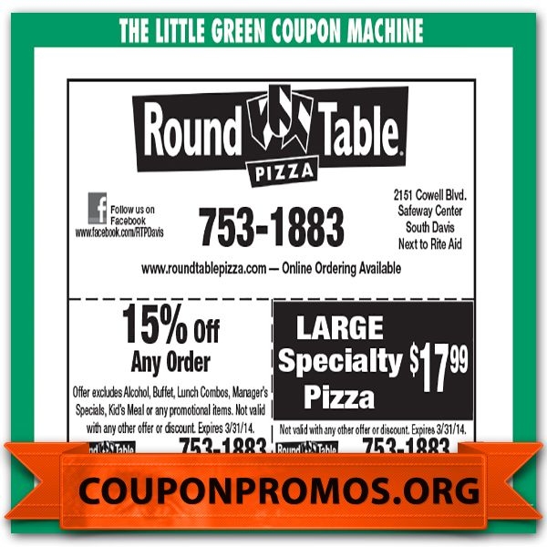 Round Table Printable Coupons 2024 Ilyssa Lynnett