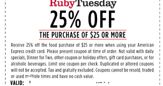 Ruby Tuesday Printable Coupons May 2018 Info Printable Coupons 2018