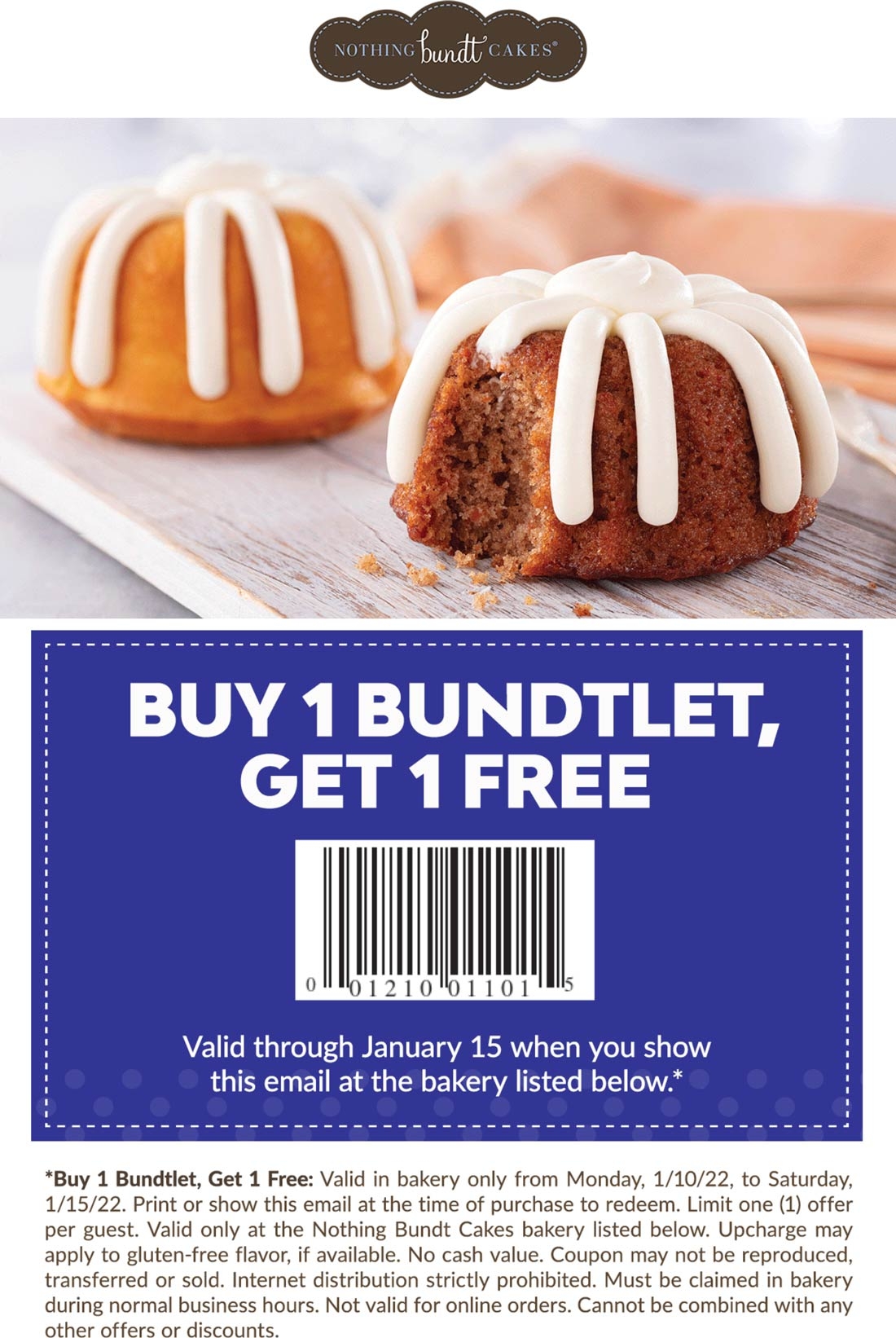 Second Bundtlet Free At Nothing Bundt Cakes nothingbundtcakes The 