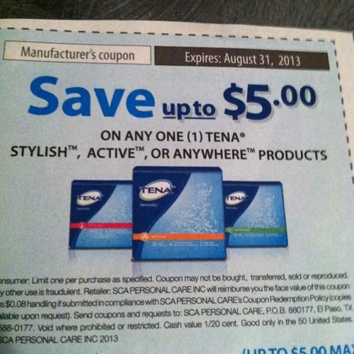 Tena Coupons Printable