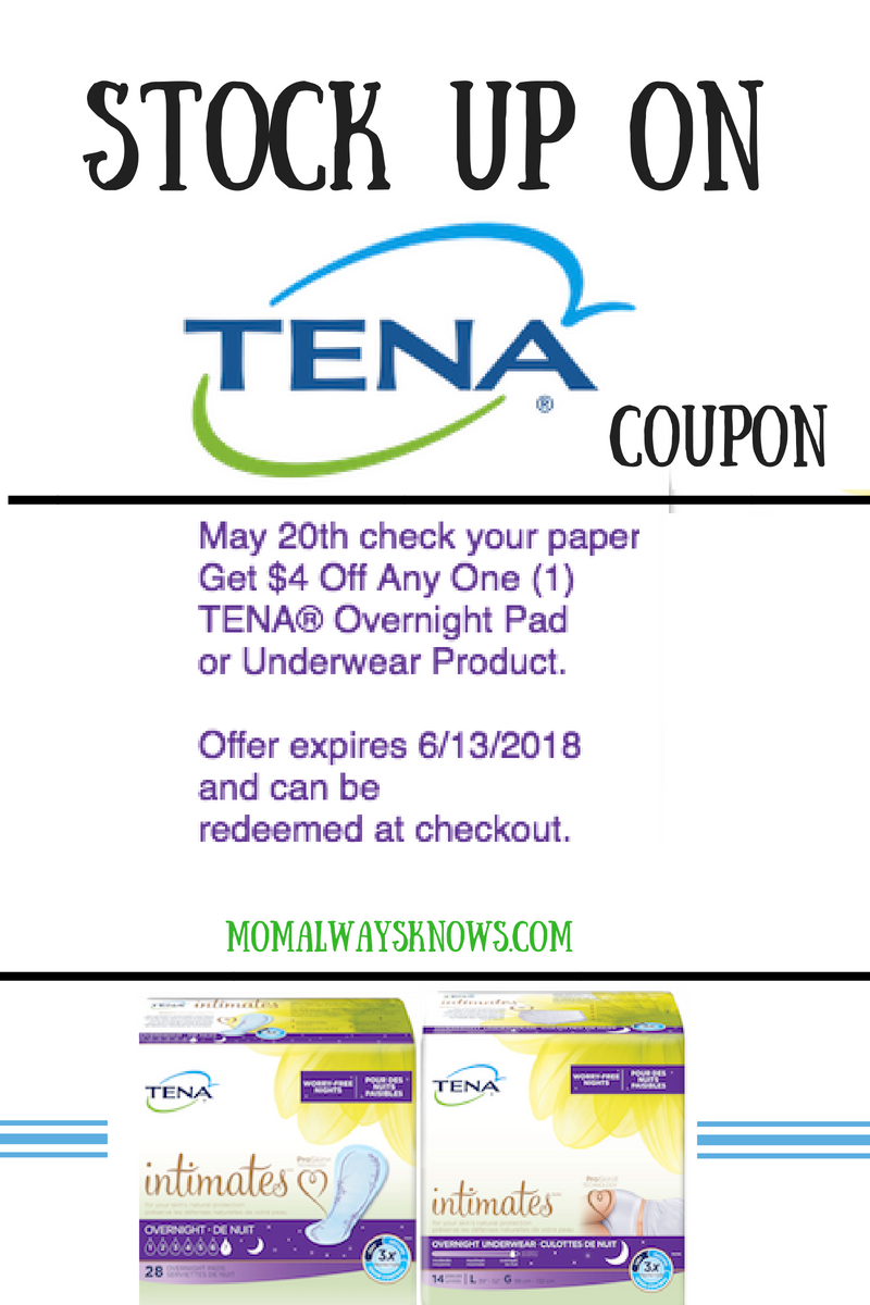 Tena Coupons Printable