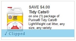 Tidy Cat Litter Coupons Printable