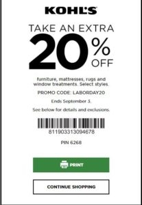 Today Upcoming Kohl 39 s 30 Off In Store Coupon November 2019 Printable 
