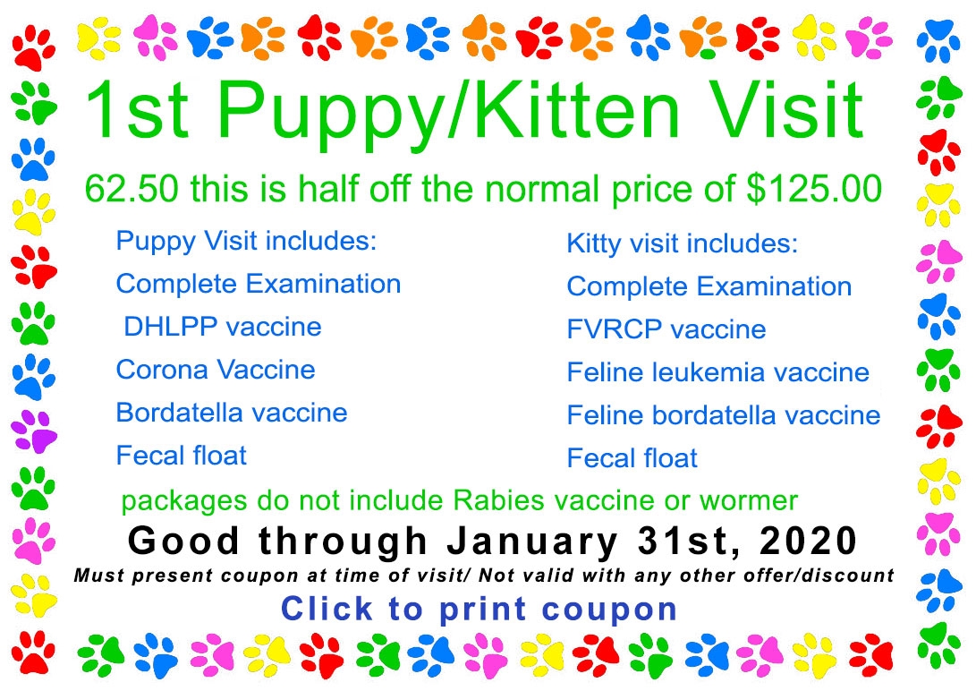 Tulsa Veterinary Coupons Paw Prints Ltd 918 250 0883