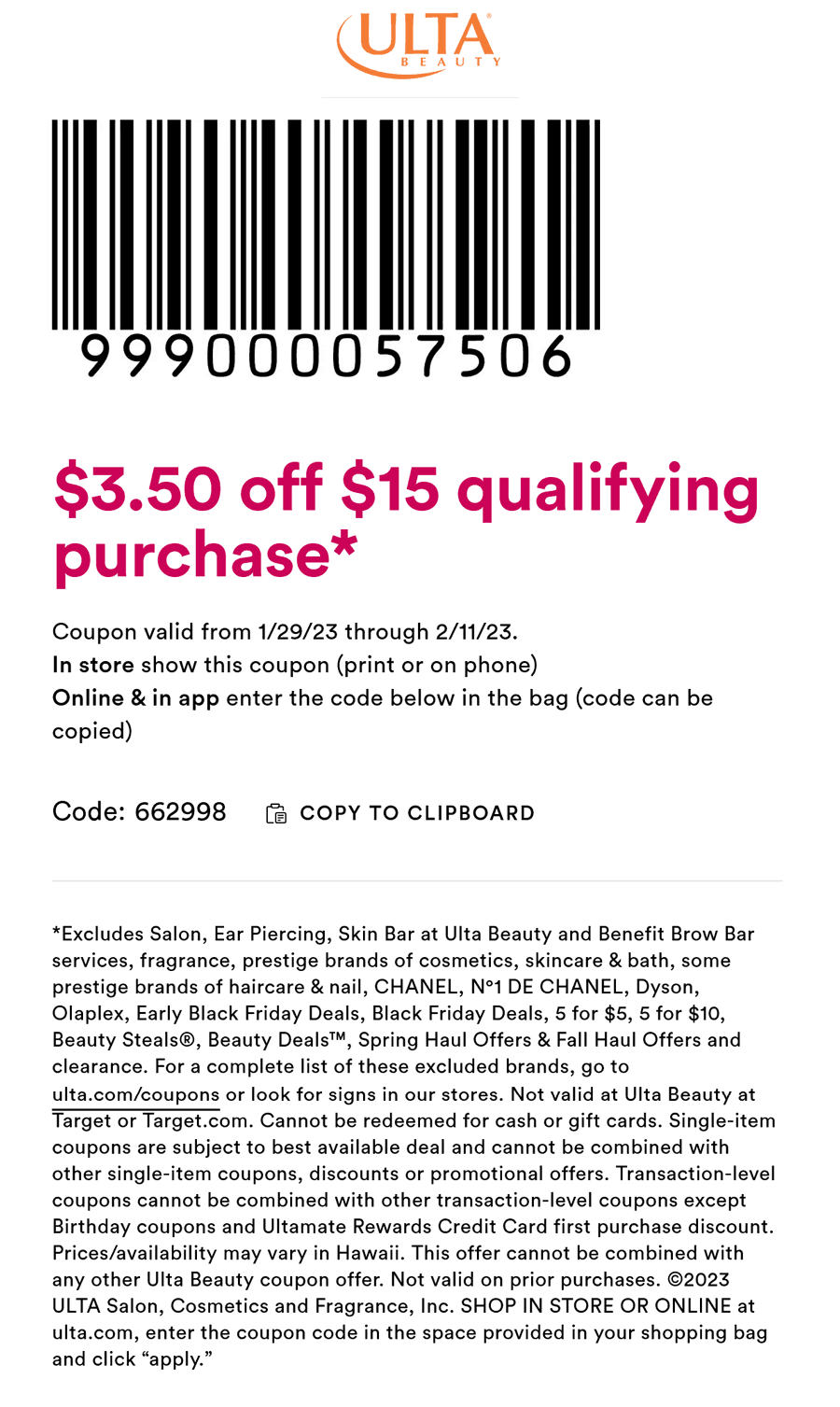 Ulta Coupon Code July 2024 Pdf Sena Josefa