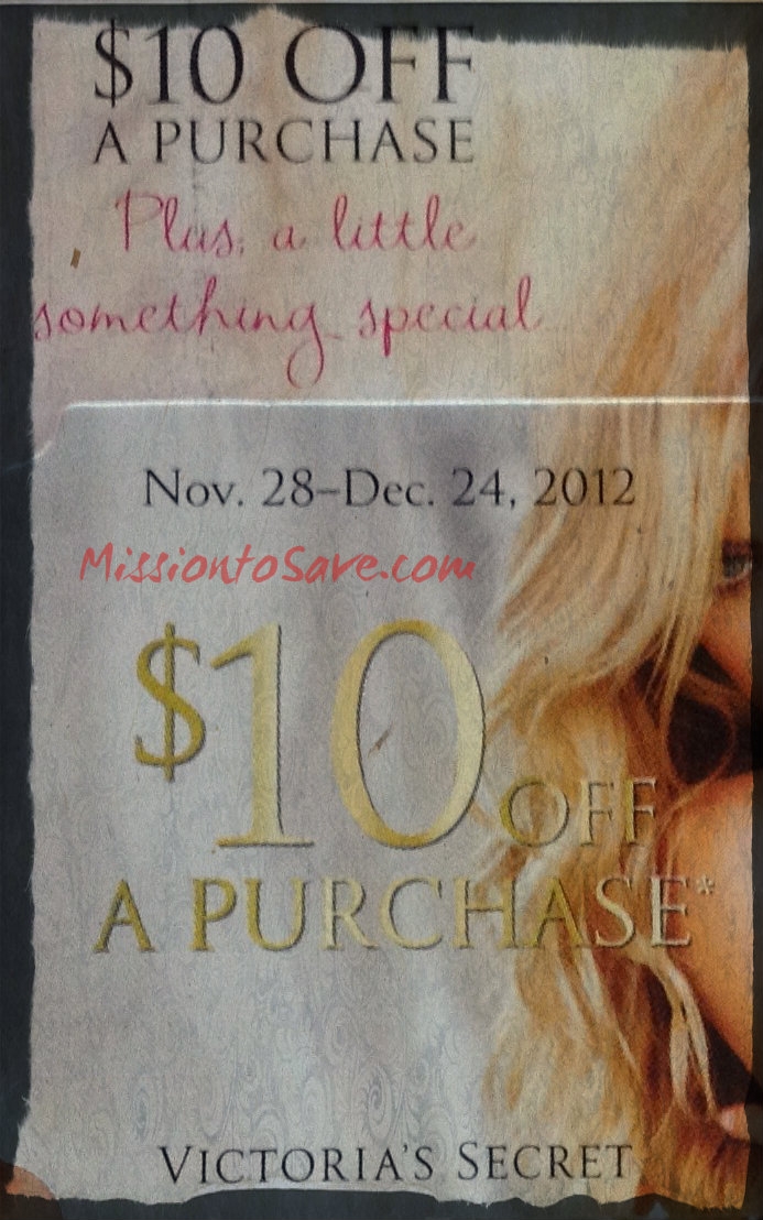 Victoria 39 s Secret 10 Off Coupon Printable