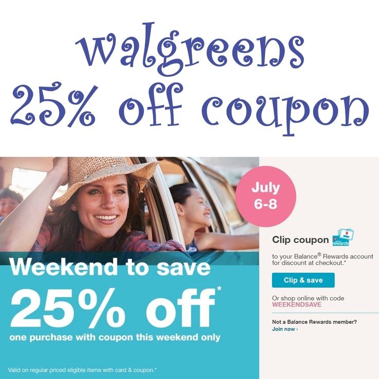 Walgreens 25 Off Coupon Details Link Http www iheartwags 