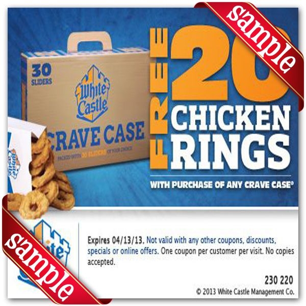 White Castle Coupons Printable 2023 Printable Word Searches